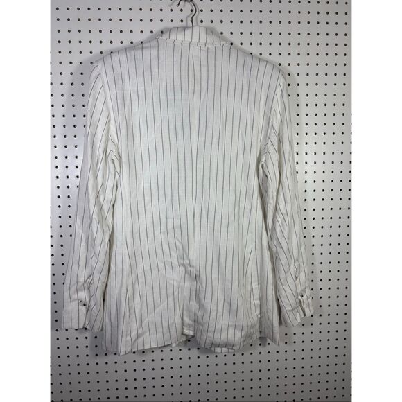 Steve Madden pin stripe blazer jacket size L - Picture 2 of 7